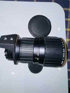 MINT Angenieux 200mm f2.8 ED DEM Lens Canon FD Mount with caps & Tripod collar