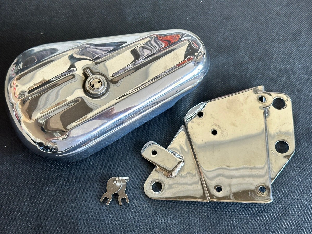 harley Davidson Softail Chrome Tool Box - (Left Side) 64207-89B w