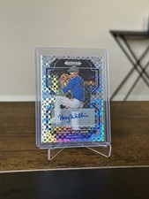 2022 Prizm Draft Picks Baseball Base Auto Cracked Ice #PDP91 Henry Williams /17