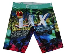 Ethika LAX Los Angeles Car Palm Trees Paisley City Buildings Boxers Men's NWT