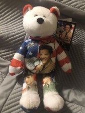 2003 Limited Treasures Elvis Presley  GI Blues   9  Plush Bear  001 PE Pellets
