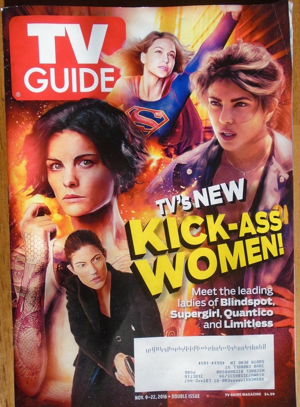 TV GUIDE MAGAZINE 11-9-15 SUPERGIRL, BLINDSPOT, QUANTICO, LIMITLESS