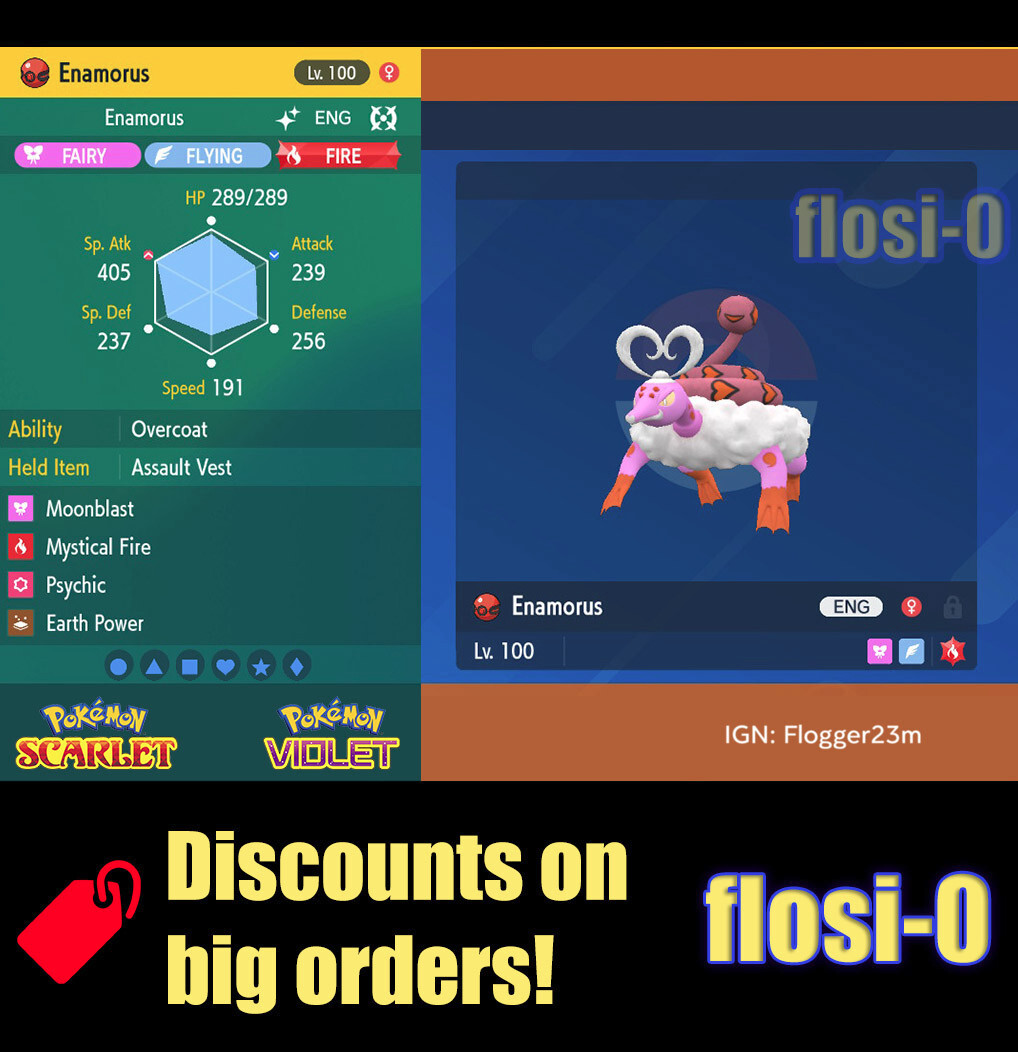 Shiny 6IV Tornadus, Thunduru, Landorus, And Enamorus Weather Pokemon In - Foto 6