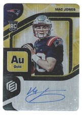 2021 Panini Elements Rookie Steel Signatures Gold #123 Mac Jones RC Auto #79/79