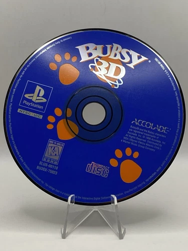 Bubsy 3D - PlayStation 1 - Disc Only - Tested