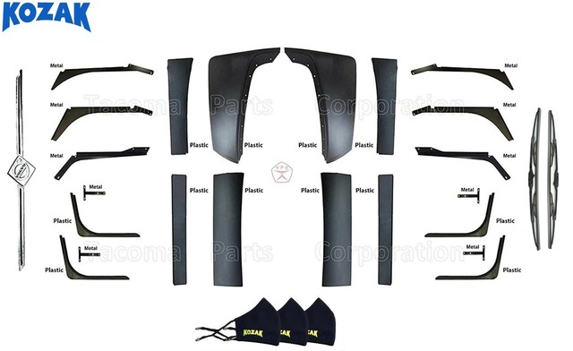 Volvo VNL Fairing Support Brackets Set High Upper Left and Right for ...