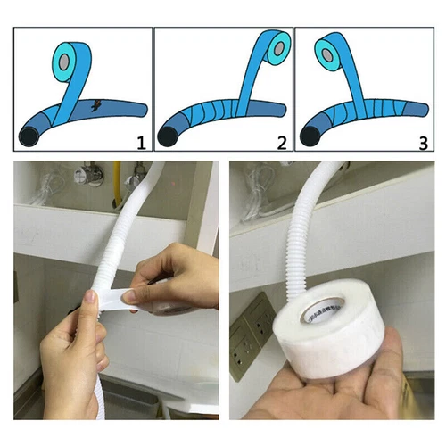 Silikon Isolierband Selbstverschweißend Wasserdichtes Reparaturtape Klebeband - Bild 12 von 29