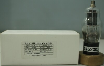 Raytheon 6F8G JAN CRP VT99 NOS made in U.S.A Amplitrex tested AT1000