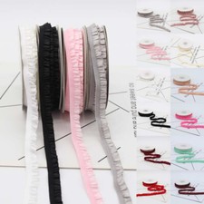 5 Yards DIY Organza Ruffle Elastic Lace Trim Stretch Lace Band Clothing Garment