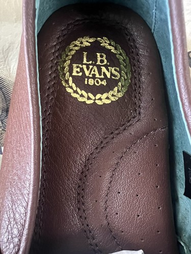 L.B. Evans Aristocratic OP3 Brown-Lodge Casual Slippers 3025 Size 8.5 - Picture 5 of 12