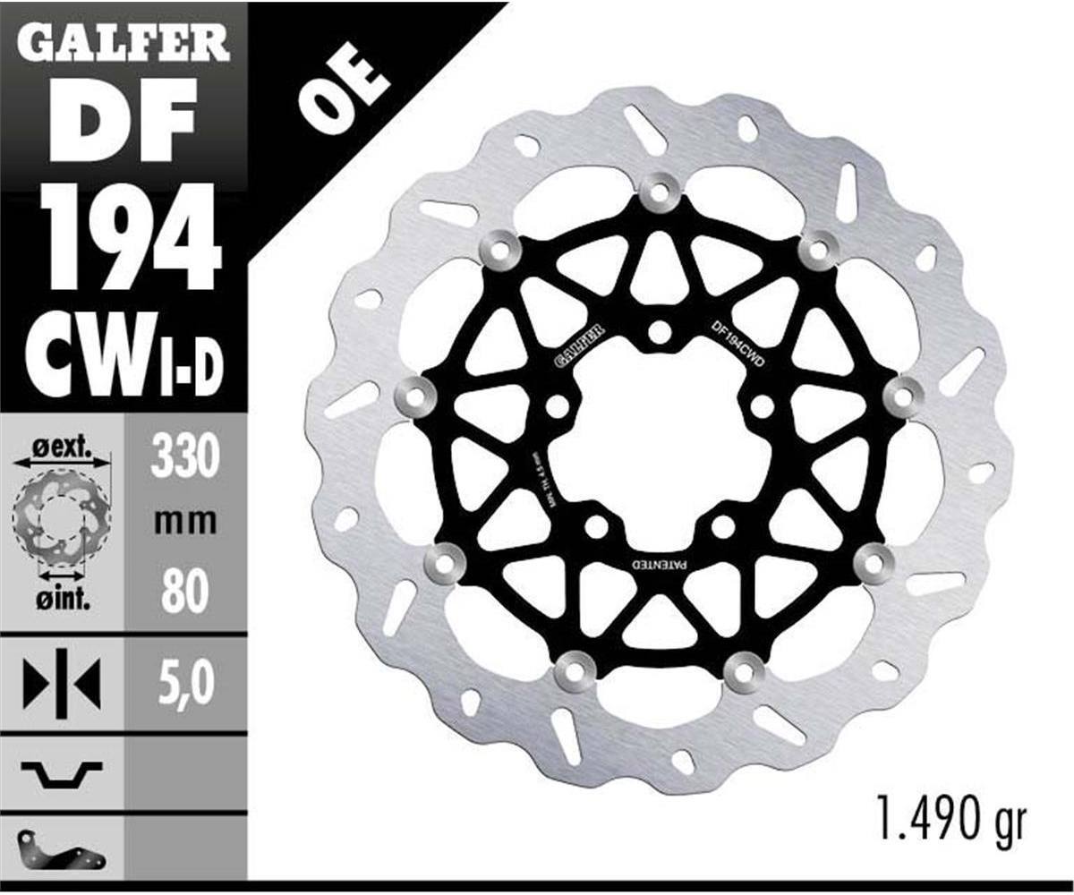 Galfer Front Brake Disc WAVE FLOAT CPT Rx 330x5 KAWASAKI ZX 10R
