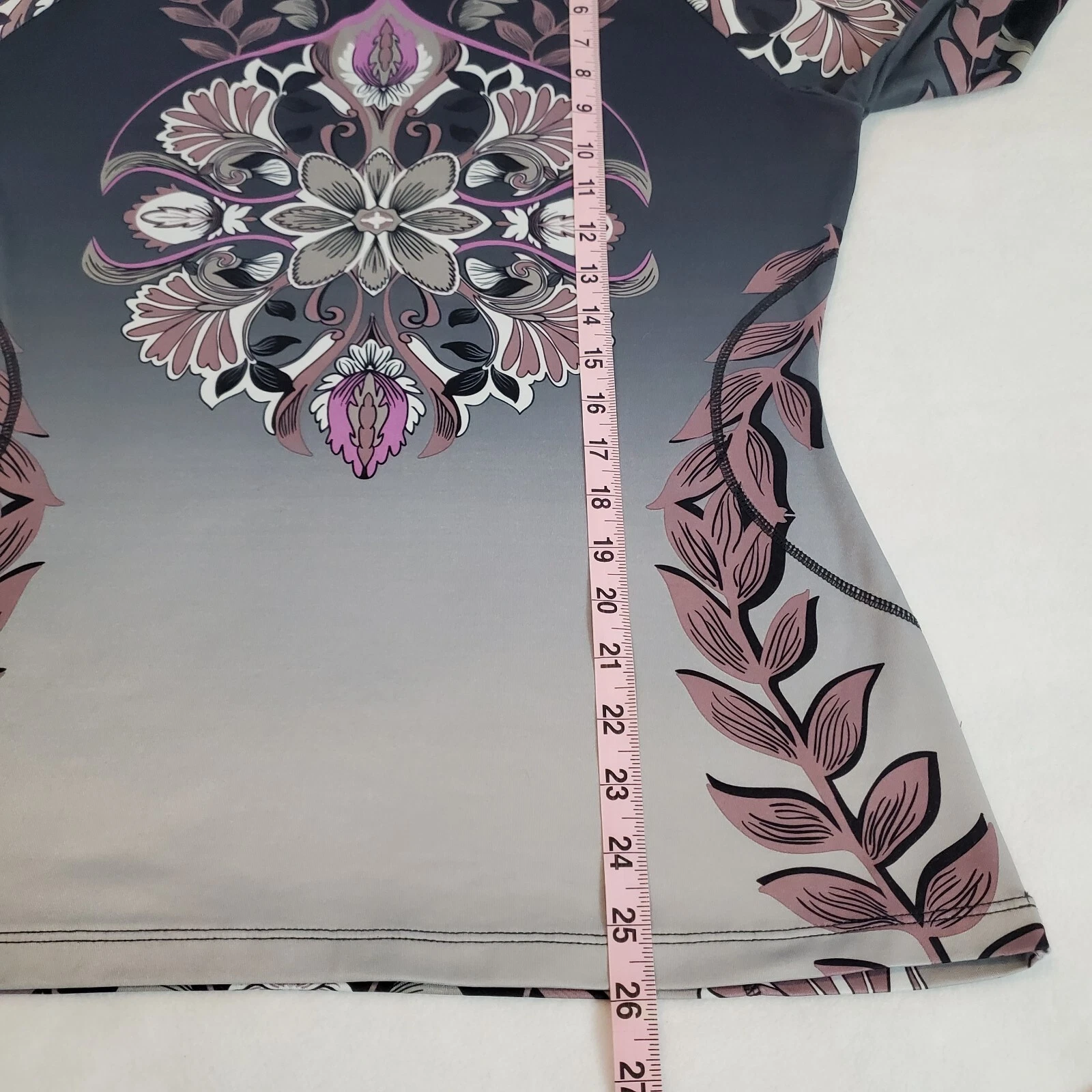 athleta runway paisley long sleeve activewear shirt
