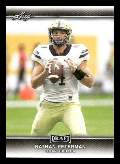 2017 Leaf Draft #53 Nathan Peterman Rookie Pittsburgh Panthers