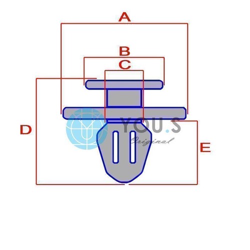 20 X You.S Aménagement Intérieur Clips de Fixation pour Peugeot 508 I / 508 Sw I - Picture 3 of 3