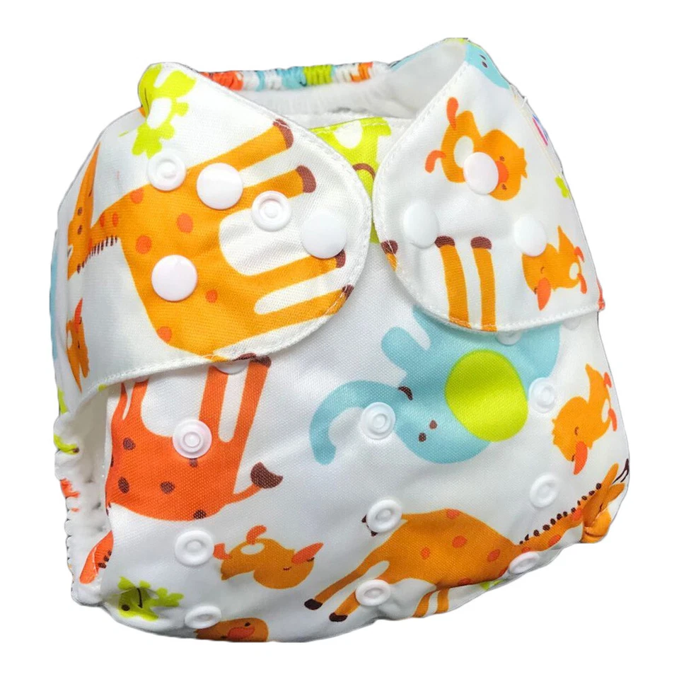 Pañales de tela para bebé IXYVIA pañales de bolsillo lavables ajustables de tamaño variable #4 Foto 2 de 4