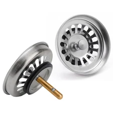 1Pc Stainless Steel Kitchen Sink Strainer Waste Plug Drain Stopper Filter Basket