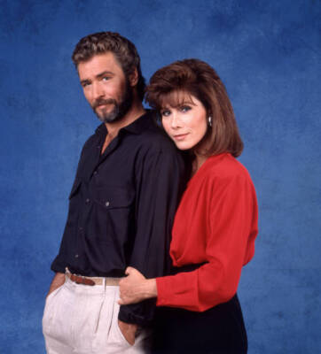 Michele Lee, Lee Horsley on Single Women Married Men 1989 TV OLD PHOTO 2