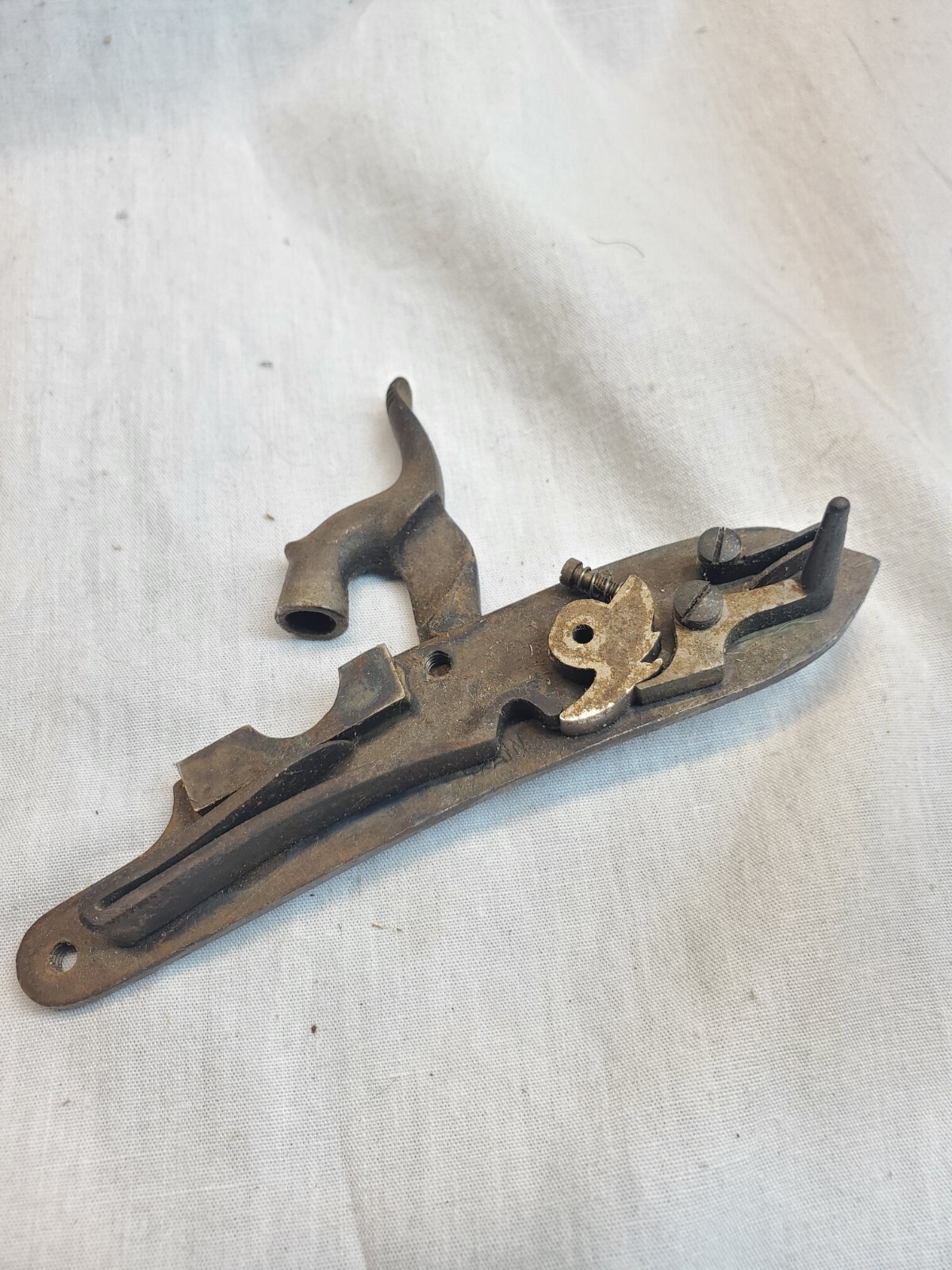 CVA Percussion Black Powder Lock and Brass Pistol Parts. Kentucky