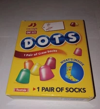 DOTS BOXED CREW SOCKS ONE FITS MOST