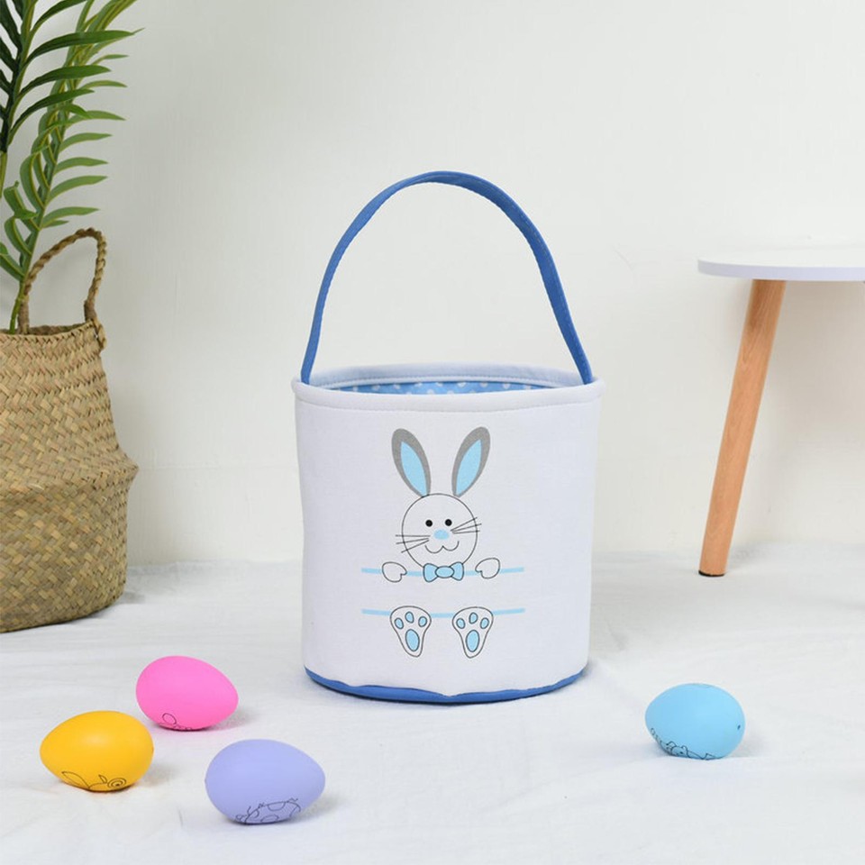 Easter Basket Hamper Wrap Easter Bunny Canvas Basket Wrap Large Hand