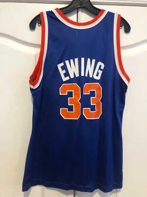 Vintage 90s New York Knicks Patrick Ewing #33 Champion Jersey