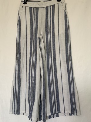 NEW C\u0026C California Wide Leg Striped 100 