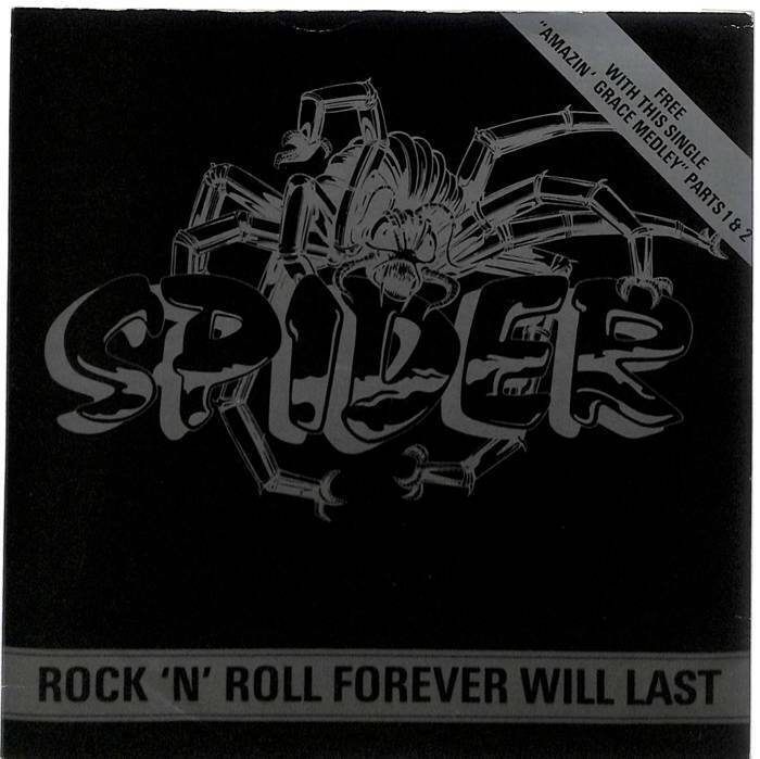Image of Spider Rock  N  Roll Forever Will Last UK 7  Vinyl Record 1982 RCA268 RCA 45 EX 