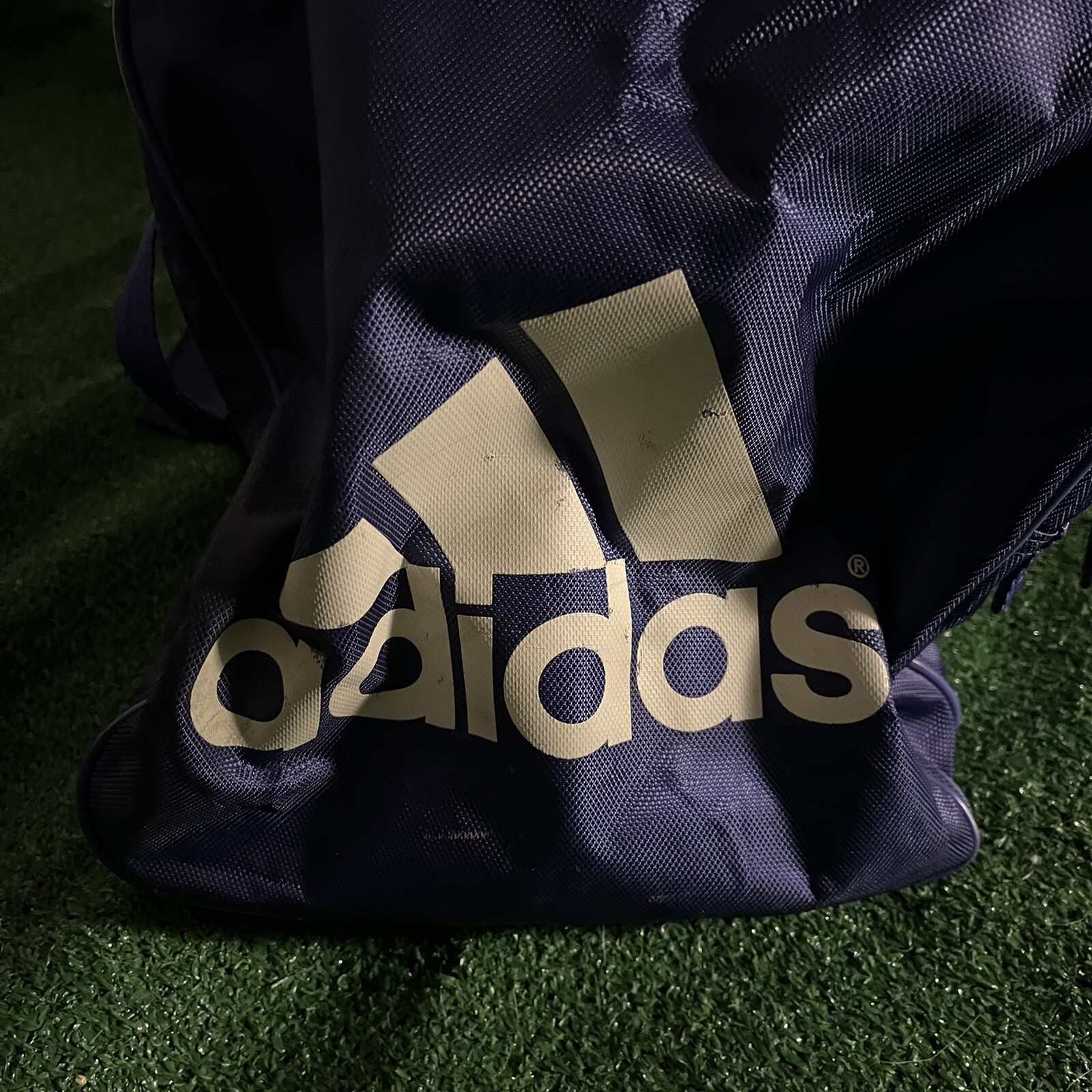 Vintage Adidas Duffle Bag Purple Huge Logo Spellout eBay