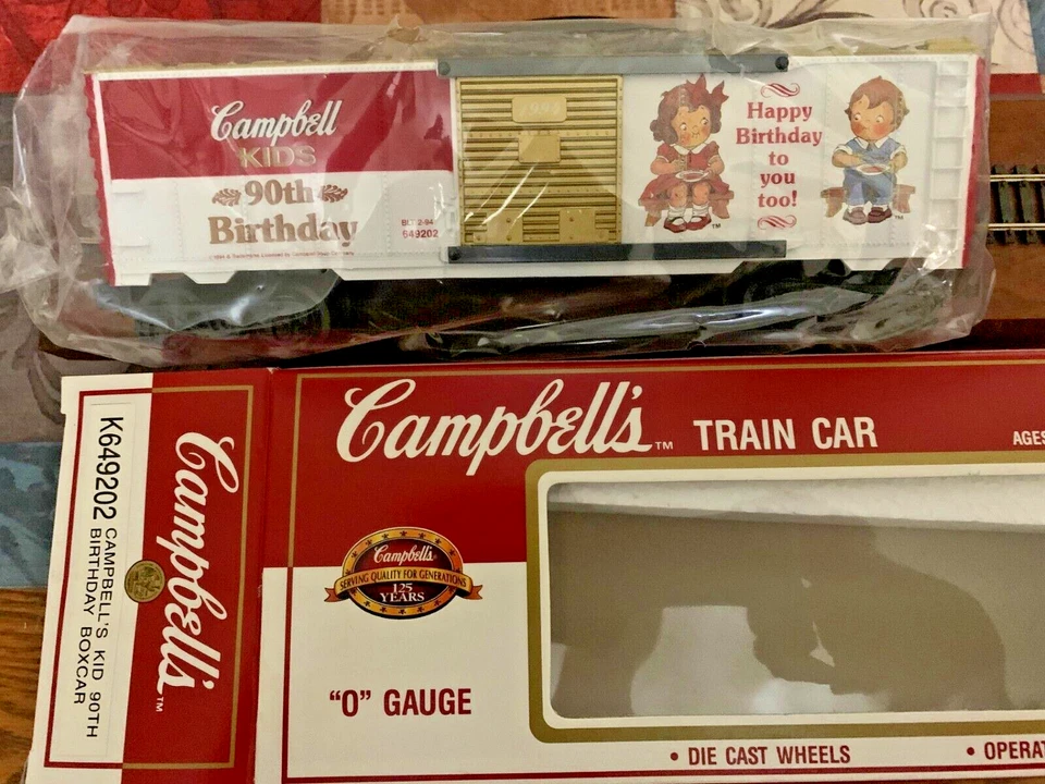 CAMPBELL's KIDS 90th BIRTHDAY BOX CAR - O SCALE K-LINE K649202 CAR - NEW NIB - Image 4 of 4