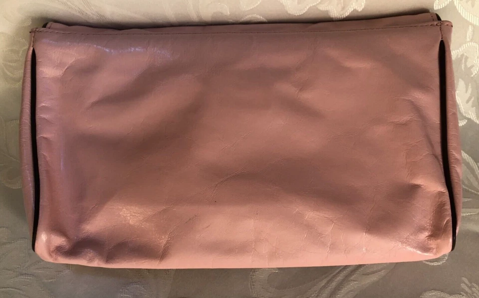 Bolso de Mano Steve Madden, Cuero Rosa y Marrón, Dije Bolso con Lazo, Llavero, Etiqueta Foto 2 de 4