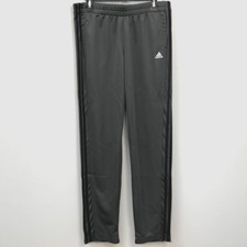 Adidas Climalite Gray w/ Black Stripe T10 Track Pants Women's Size Large