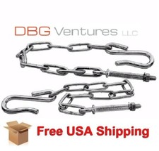 Fits 1941-53 Chevy Pickup Truck Tailgate Chain Stainless Steel Step Side Fits 1941-53 Chevy Pickup Truck Tailgate Chain Stainless Steel Step Side