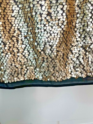 NANETTE LEPORE WOMENS GOLD SEQUINED LINED DRESS - SIZE 2 | eBay