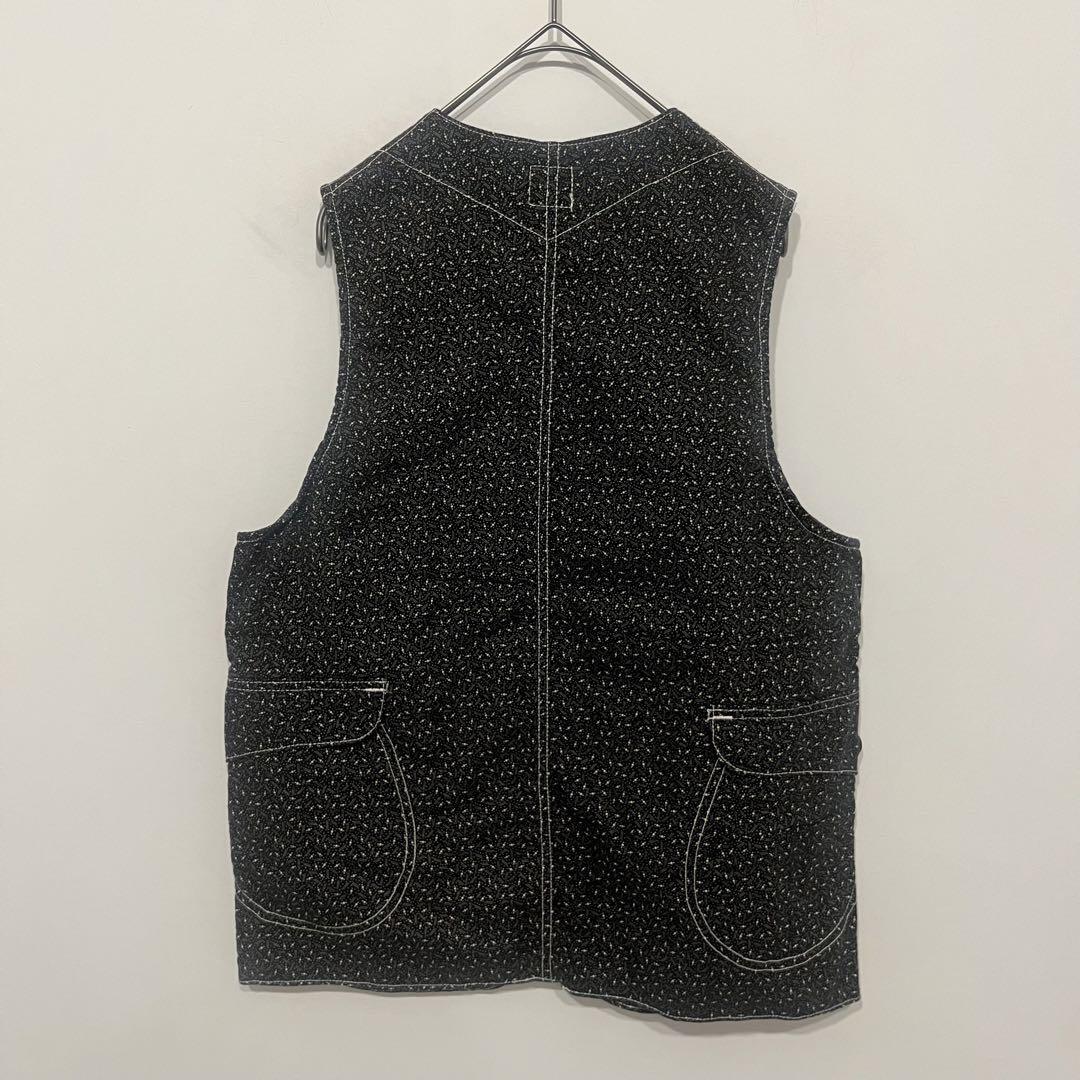 USA製 POST OVERALLS  Traveler Vest Post Overalls Royal Traveller Vest Crinkle Linen/Cotton