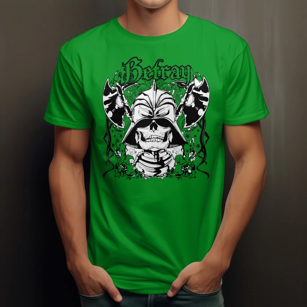 Anarchy Skull Military Street Wear Betray Tee Shirt Men's Big & Tall SM Graphic