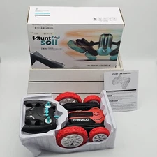 Red RC Vehicle Remote Control Stunt Car Crawler 360 Rotation Double Roll 2.4GHz