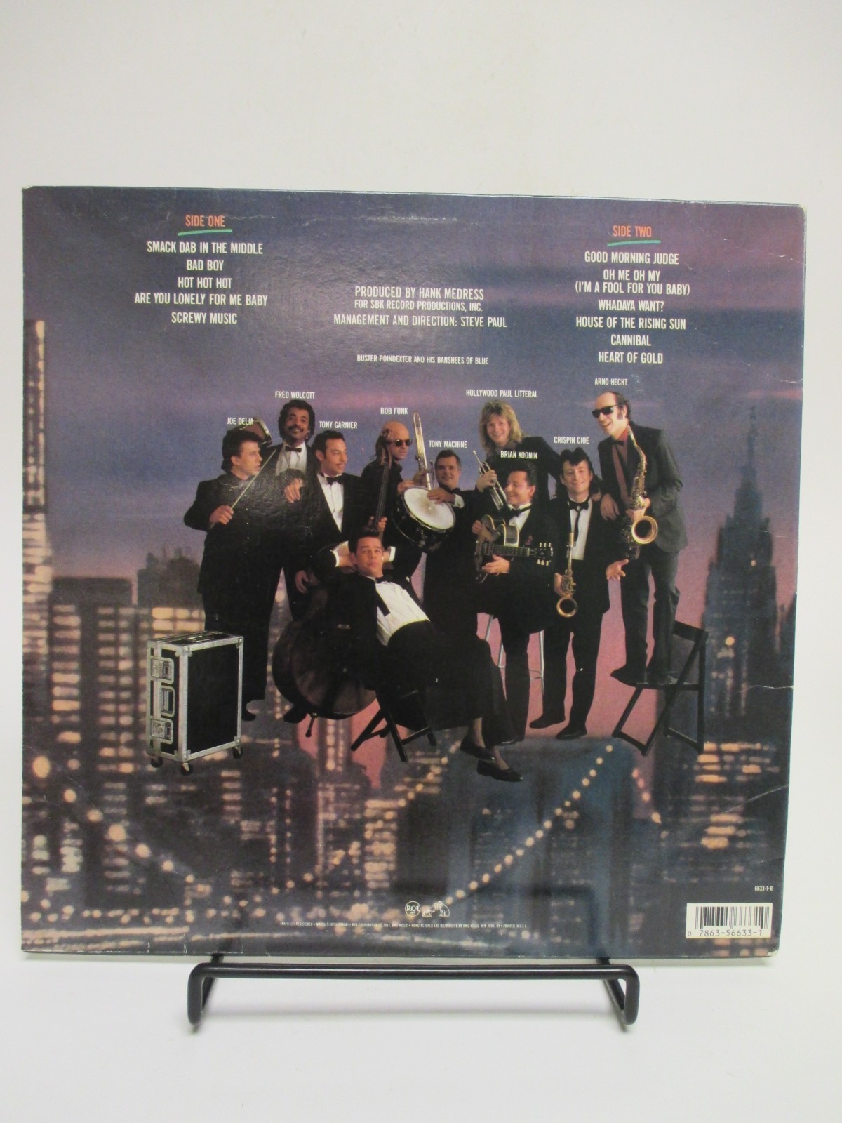 Signed Buster Poindexter Self Titled S T Lp Autographed 1987 David Johansen Ebay