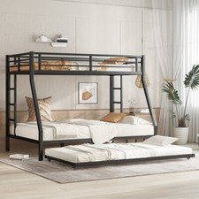 Litera baja completa con marco de metal escalera niños adultos niños dormitorio dormitorio dormitorio