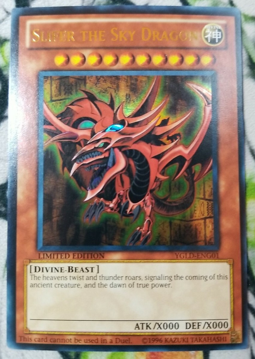 Slifer the Sky Dragon YGLD-ENG01 Ultra Rare Limited Edition Yugioh
