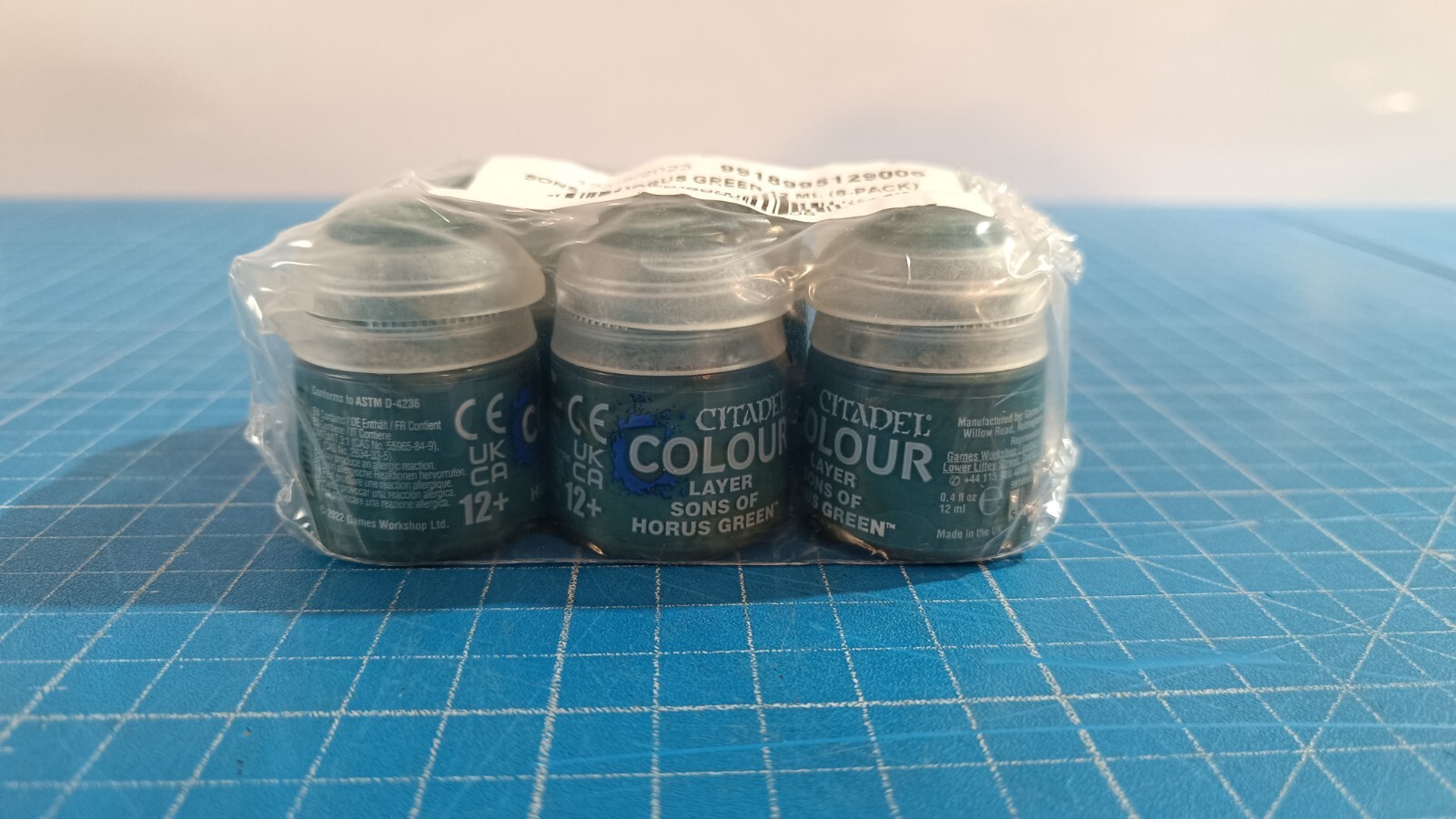 Citadel Grün Künstlerfarbe + Bastelfarbe, Layer Sons Of Horus Green (22-87) (12 Ml) - Bild 2