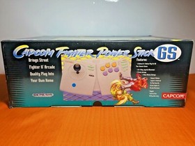 Capcom Fighter Power Stick GS Sega Genesis Arcade Pad  TESTED WORKS