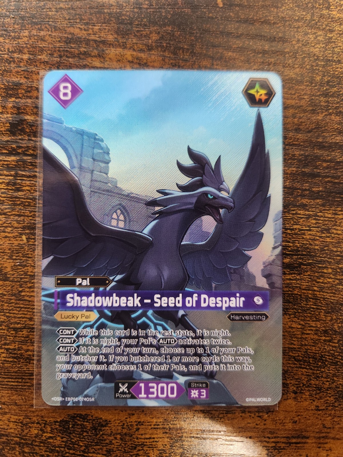Shadowbeak - Seed of Despair EBP01-074 OSR  Palworld TCG English - Pack Fresh