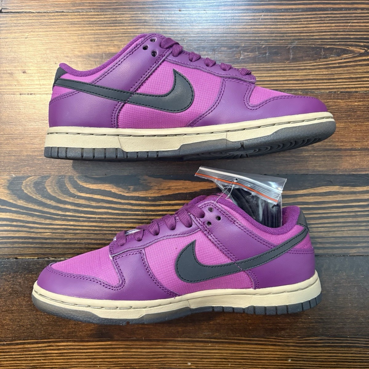 Nike Dunk Low Viotech Black Hot Fuchsia Purple Women's Size 6