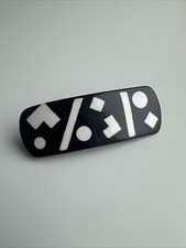80's Geometric Barrette Hair Clip New Wave Plastic 4