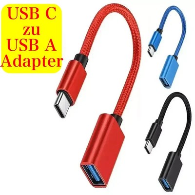 USB C auf USB A OTG Type C Adapter USB-Stick MacBook Samsung Xiaomi