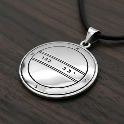 2. Pentakel Merkur Talisman Anhänger Amulett - Sterlingsilber Schlüssel Salomos