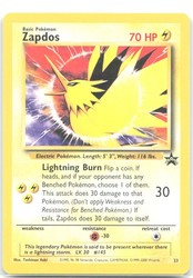 Zapdos #23 Black Star Promo WOTC 2000 Pokémon TCG