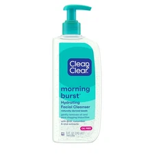 Clean & Clear Morning Burst Oil-Free Hydrating Facial Cleanser (8 floz) w/ BHA,