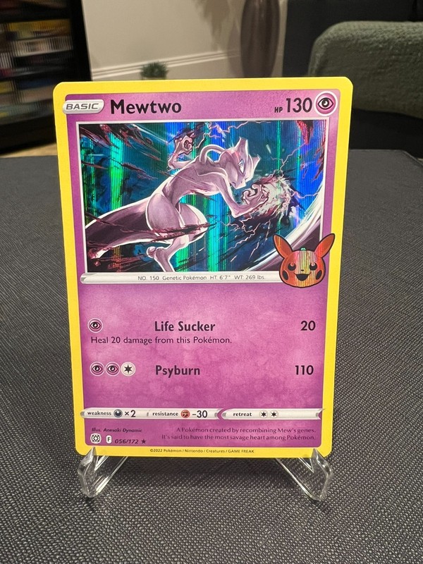 Mewtwo 056/172 Holo Trick or Trade 2022 Stamped Promo NM