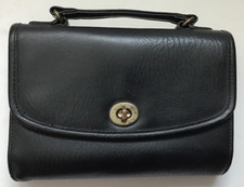 Vintage Black Leather Handbag